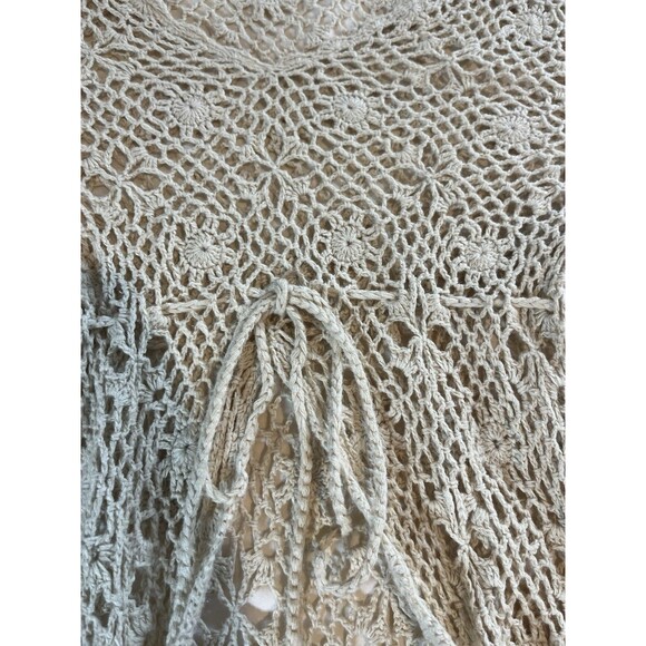 Great American Sweater Y2K Crochet Drawstring Waist Size Large - Picture 5 of 9